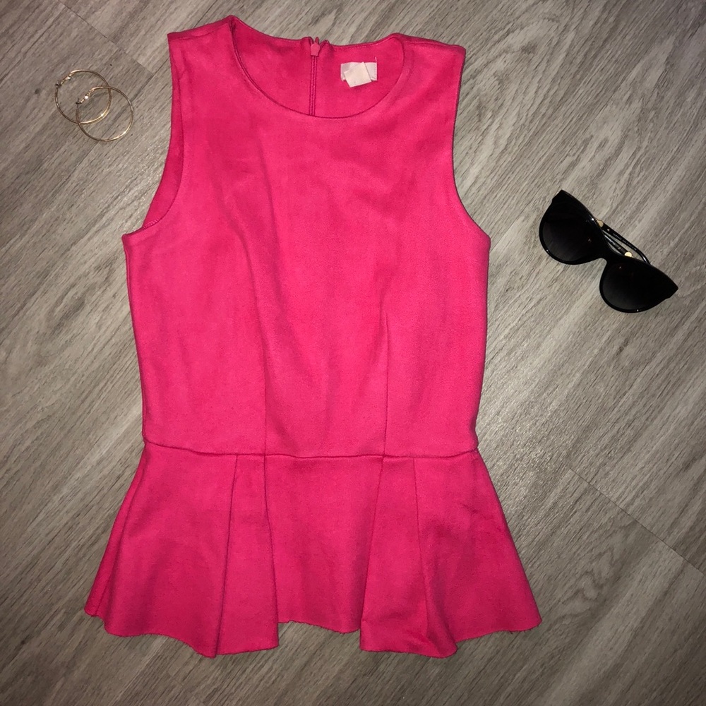Pink Peplum H&M Shirt